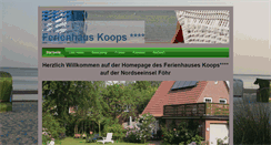 Desktop Screenshot of foehr-ferienhaus-koops.de