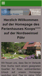 Mobile Screenshot of foehr-ferienhaus-koops.de